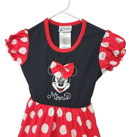 Disney Minnie Mouse Polka Dot Little Girls Dress‎ Size XS - Picture 3 of 9